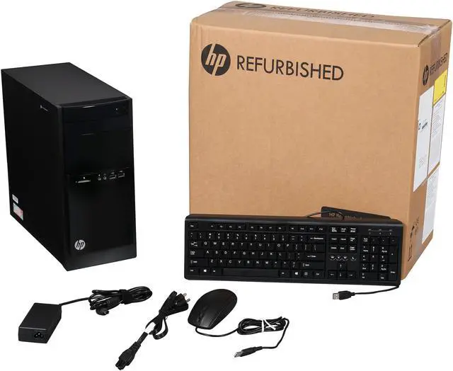 Alt view image 9 of 9 - HP Desktop Computer 110-243W A4-Series APU A4-5000 (1.5 GHz) 8 GB Memory 1 TB HDD Windows 10 Pro