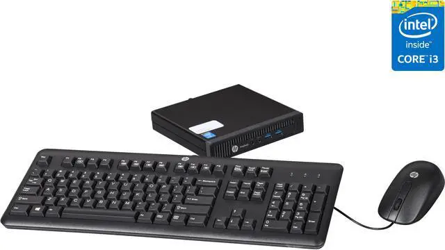 Main image of HP Desktop Computer ProDesk 600 G1 Intel Core i3-4330T 4GB DDR3 500GB HDD 8GB SSD Intel HD Graphics 4600 Windows 8.1 Pro downgrade to Windows 7 Pro 64-Bit