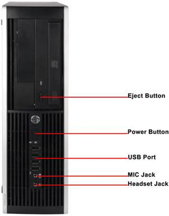 Alt view image 3 of 4 - HP Desktop Computer Elite 8300 Intel Core i5 3470 (3.20 GHz) 8 GB DDR3 1 TB HDD Windows 7 Professional 64-Bit
