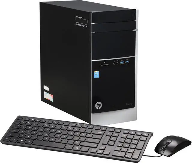 Main image of HP Desktop Computer 500-223W Intel Core i3-4130 8 GB 1TB HDD Windows 10 Home