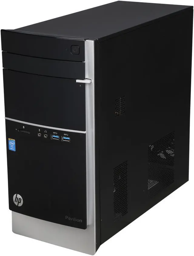 Alt view image 3 of 9 - HP Desktop Computer 500-223W Intel Core i3-4130 8 GB 1TB HDD Windows 10 Home