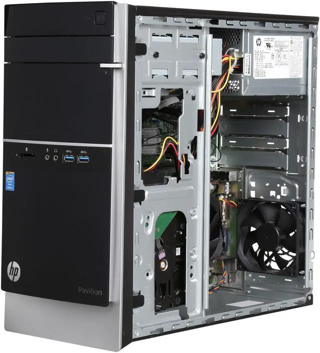 Alt view image 7 of 9 - HP Desktop Computer 500-223W Intel Core i3-4130 8 GB 1TB HDD Windows 10 Home