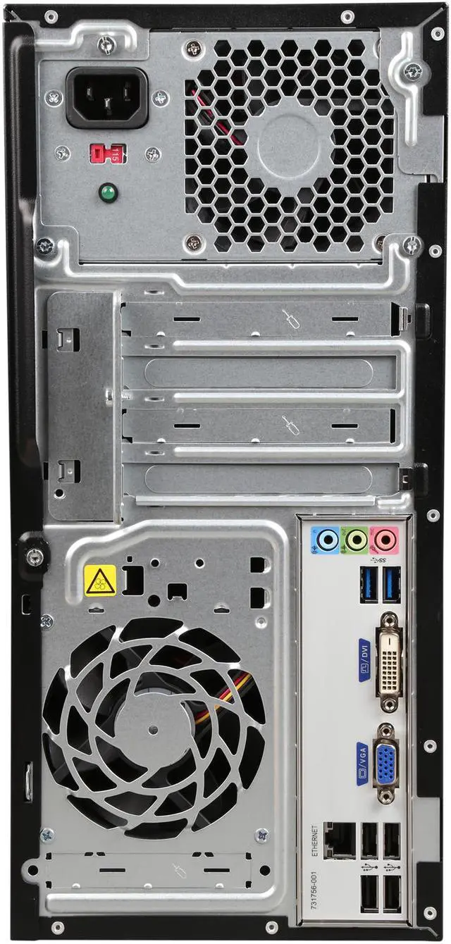 Alt view image 8 of 9 - HP Desktop Computer 500-223W Intel Core i3-4130 8 GB 1TB HDD Windows 10 Home