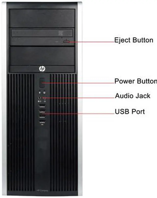 Alt view image 3 of 4 - HP Desktop Computer Elite 8200 Intel Core i5-2400 16GB DDR3 2TB HDD Intel HD Graphics 2000 Windows 7 Professional 64-bit