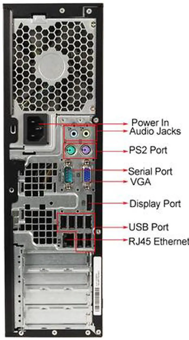 Alt view image 4 of 4 - HP Desktop Computer EliteDesk 8100 8GB DDR3 320GB HDD Intel HD Graphics Windows 7 Professional 64-bit