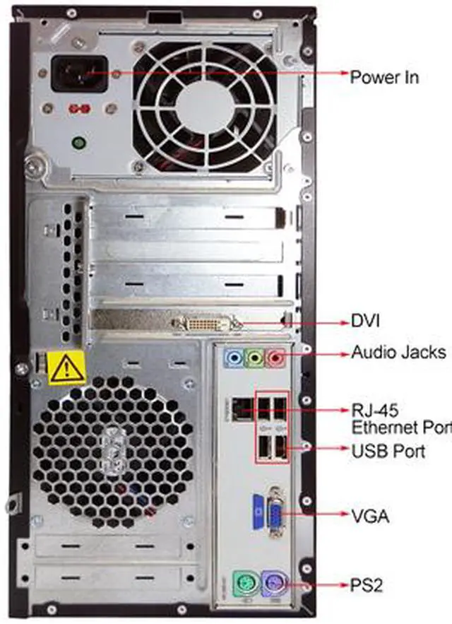 Alt view image 4 of 4 - HP Desktop Computer DX2400 Intel Core 2 Duo E4300 4GB DDR2 500GB HDD Windows 7 Professional 32-bit