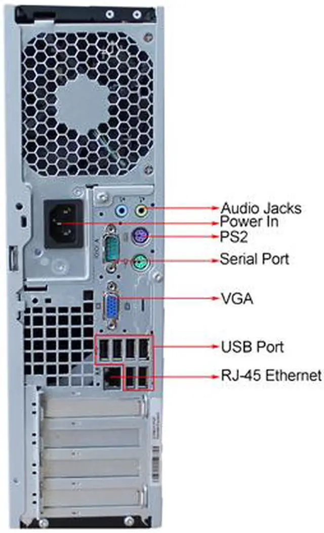 Alt view image 4 of 4 - HP Desktop Computer RP5800 Intel Pentium G850 4GB DDR3 250GB HDD Intel HD Graphics Windows 7 Professional 64-bit