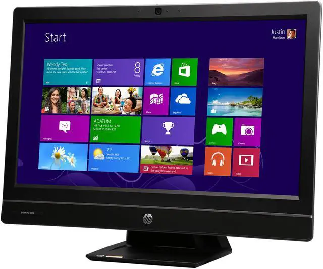 Alt view image 3 of 8 - HP All-in-One Computer EliteOne 705 G1 (T6K52US#ABA) AMD A6 PRO-7400B 4GB DDR3 500GB HDD 23" Windows 7 Professional 64-Bit (available through downgrade rights from Windows 8.1 Pro)
