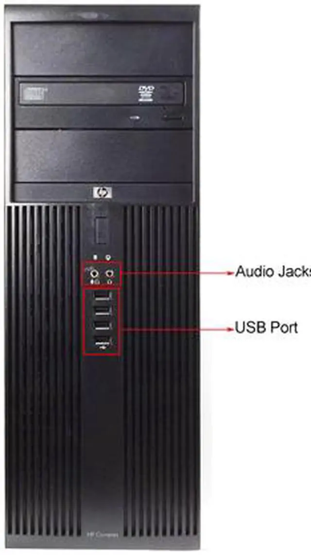 Alt view image 3 of 4 - HP Desktop Computer Elite 8000 Intel Core 2 Duo E8400 4GB DDR3 160GB HDD Intel GMA 4500 Windows 7 Professional 64-bit