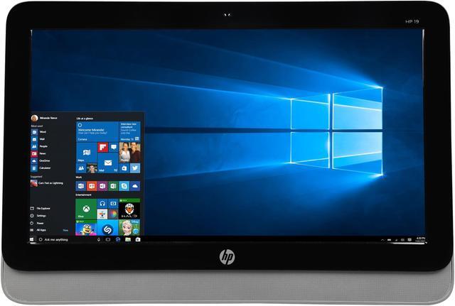 Alt view image 2 of 7 - HP All-in-One Computer 19-2304 AMD E1-Series E1-6010 4 GB 500GB HDD 19.5" Windows 10 Home