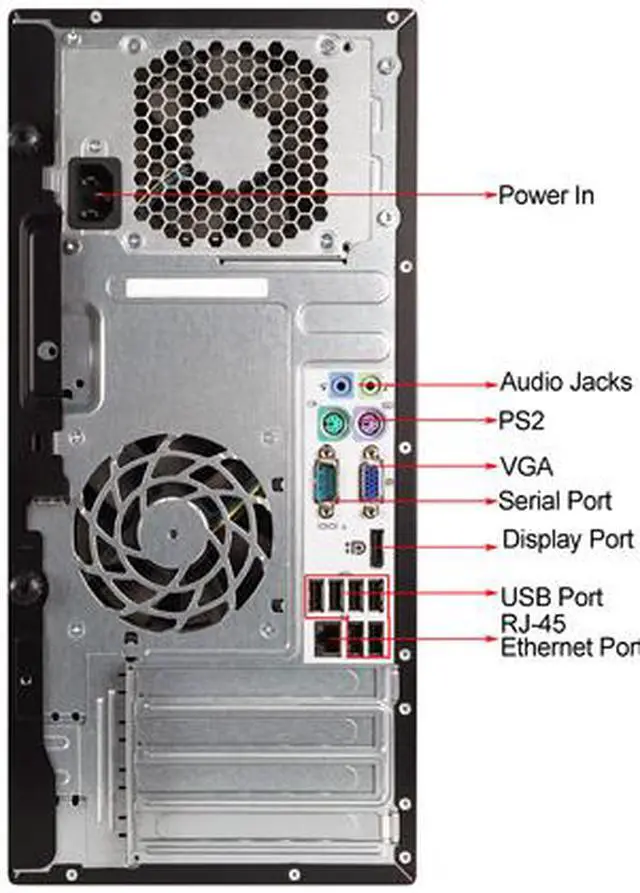 Alt view image 4 of 4 - HP Desktop Computer Elite 8300 Intel Core i5-3470 8GB DDR3 256GB SSD Intel HD Graphics 2500 Windows 10 Pro 64-Bit Multi-Language, English / Spanish