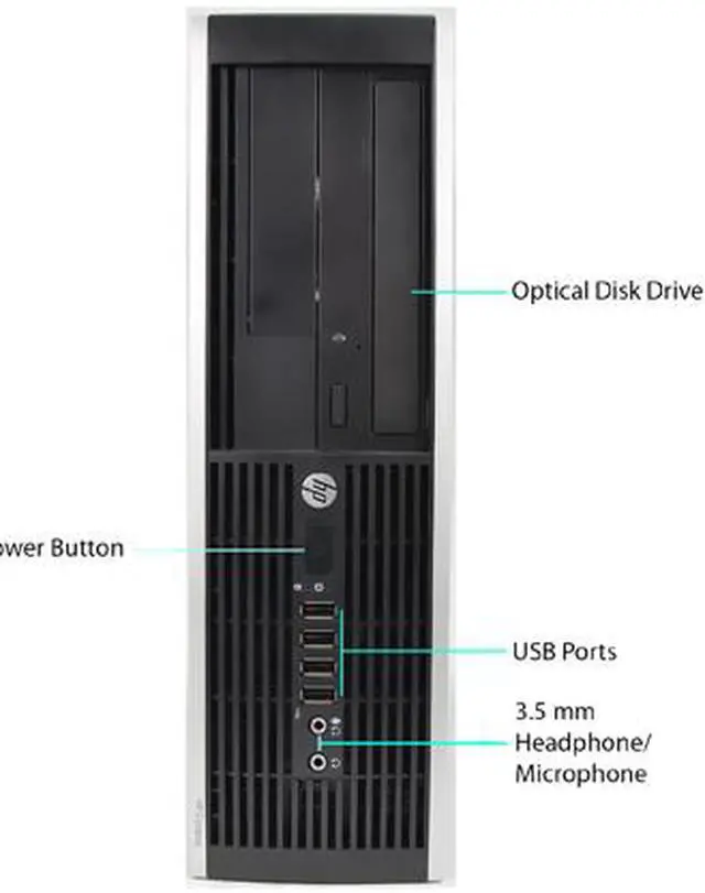 Alt view image 2 of 3 - HP Grade A Desktop Computer 6200 Intel Core i5-2400 8 GB 1TB HDD Intel HD Graphics 2000 Windows 10 Pro 64-Bit
