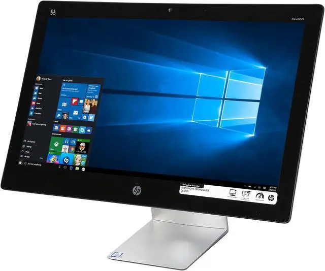 Alt view image 3 of 7 - HP All-in-One Computer Pavilion 23-q220 Intel Core i3-6100T 4 GB DDR3L 1TB HDD 23" Touchscreen Windows 10 Home 64-Bit