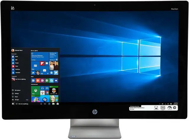 Alt view image 2 of 7 - HP All-in-One Computer 27-n220 Intel Core i3-6100T 8GB DDR3 1TB HDD 27" Windows 10 Home
