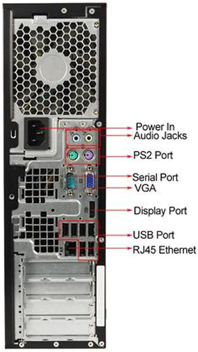 Alt view image 4 of 4 - HP Desktop Computer 6200 Pro-SFF Intel Core i5-2400 4GB DDR3 320GB HDD Intel HD Graphics 2000 Windows 10 Pro Multi-Language, English / Spanish