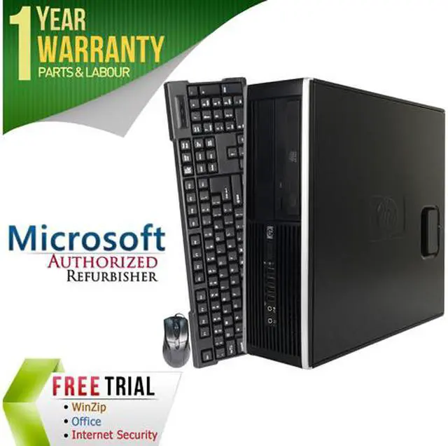 Main image of HP Desktop Computer 6200 Pro-SFF Intel Core i5-2400 4GB DDR3 320GB HDD Intel HD Graphics 2000 Windows 10 Pro Multi-Language, English / Spanish
