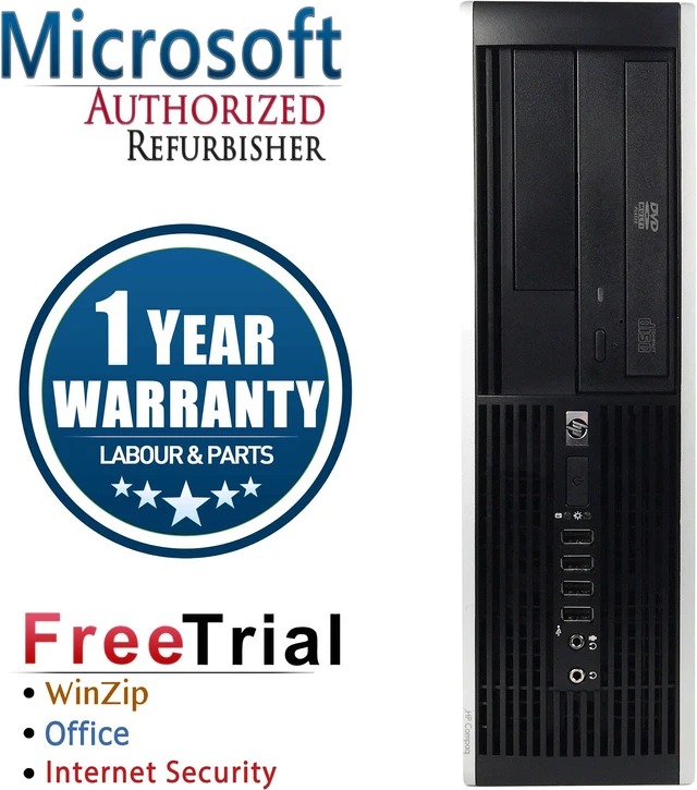 Master Computer 6000 Refurbished: HP Desktop Computer 6000 Pro-SFF Intel Core 2 Duo E8400 ...