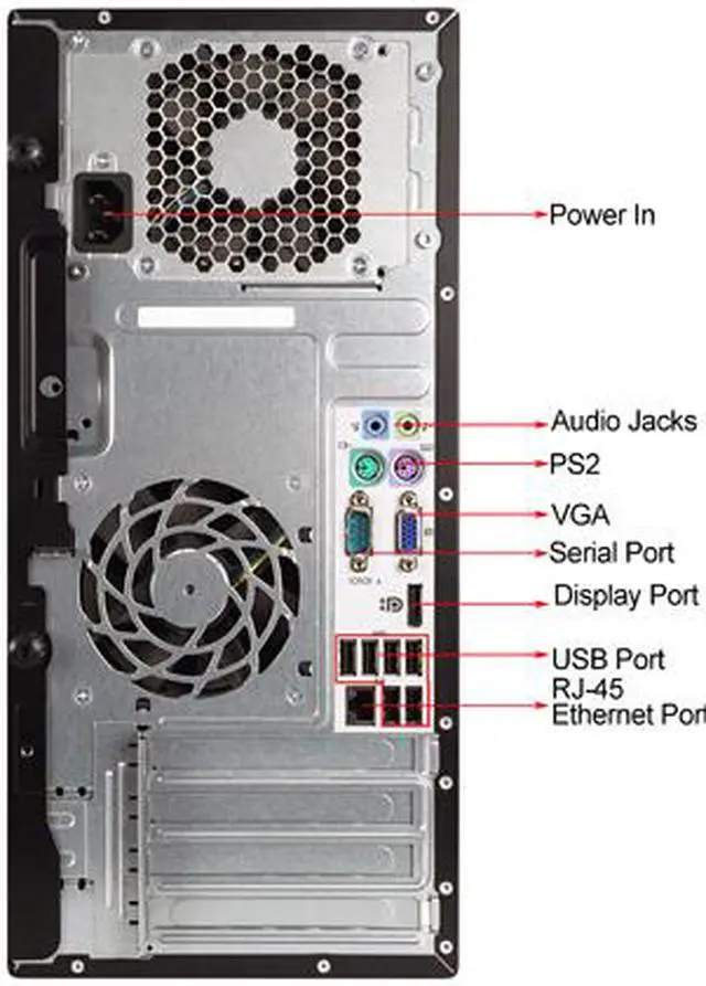 Alt view image 4 of 4 - HP Desktop Computer Pro 6300 Intel Core i3-3220 8GB DDR3 2TB HDD Intel HD Graphics 2500 Windows 10 Pro Multi-Language, English / Spanish