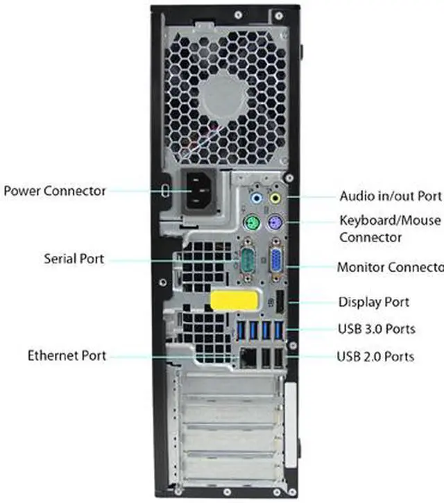 Alt view image 3 of 3 - HP A Grade Desktop Computer 6300 Intel Core i5-3470 8 GB 250GB HDD Intel HD Graphics 2500 Windows 10 Pro 64-bit