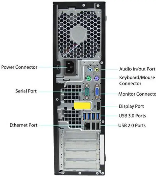 Alt view image 3 of 3 - HP Desktop Computer 6300 Intel Core i5-3470 8 GB 2TB HDD Intel HD Graphics 2500 Windows 10 Pro 64-bit