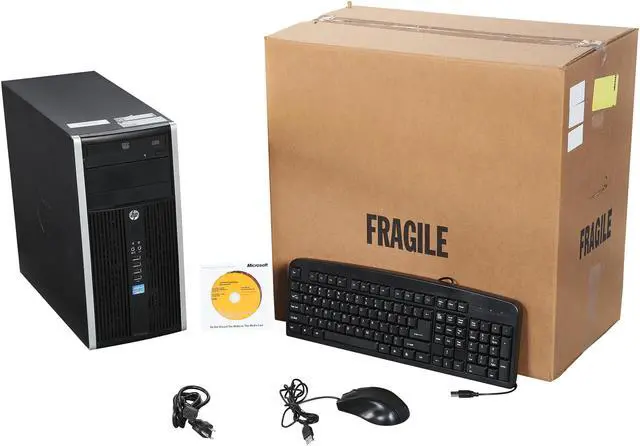 Alt view image 9 of 9 - HP Desktop Computer 6300 Pro Intel Core i3-3220 8 GB 500GB HDD Intel HD Graphics 2500 Windows 7 Professional