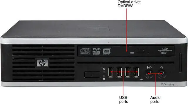 Alt view image 2 of 8 - HP Compaq Desktop PC 8000 Elite Intel Core 2 Duo E8400 4 GB 160GB HDD Windows 7 Home Premium (MAR)
