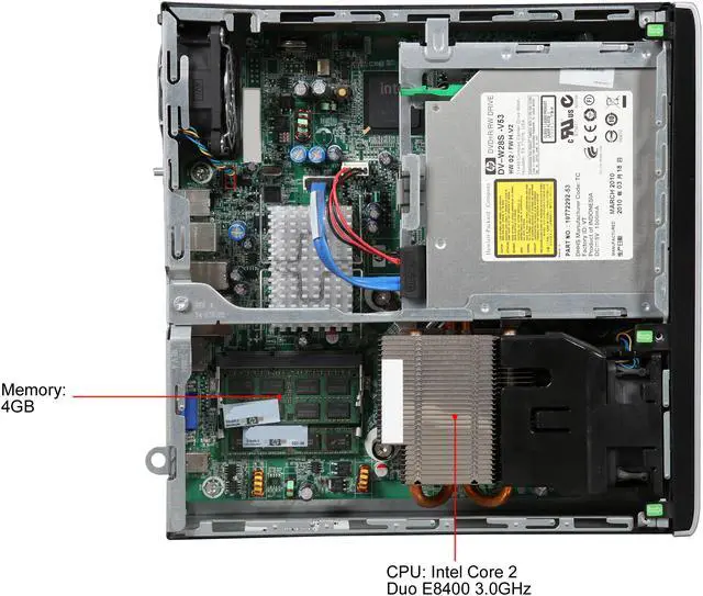 Alt view image 7 of 8 - HP Compaq Desktop PC 8000 Elite Intel Core 2 Duo E8400 4 GB 160GB HDD Windows 7 Home Premium (MAR)