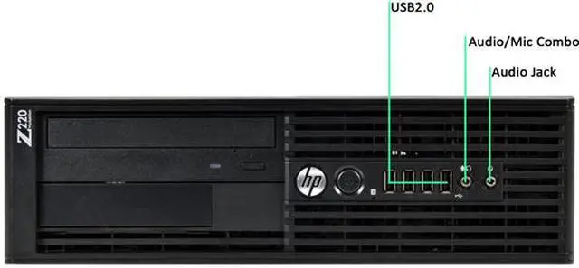 Alt view image 2 of 3 - HP Z220-SFF Desktop Computer Intel Core i5 3rd Gen 3470 (3.20 GHz) 8 GB 500 GB HDD Windows 10 Pro 64-Bit