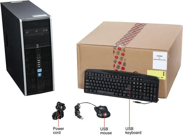 Alt view image 9 of 9 - HP Desktop PC 8200 3.00GHz 4 GB 250GB HDD Windows 7 Professional 64-Bit