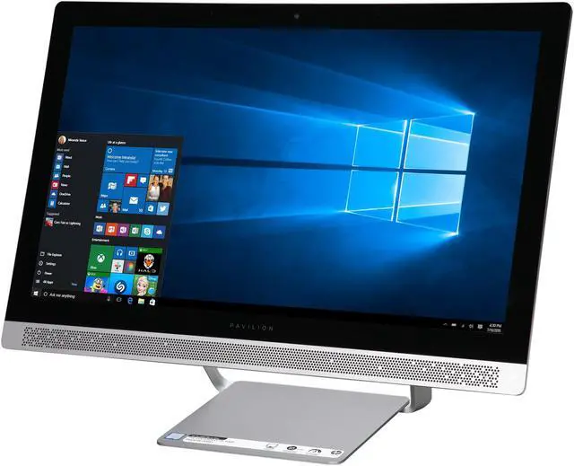 Alt view image 3 of 11 - HP All-in-One Computer Pavilion 24-b017c Intel Core i5-6400T 12 GB 1TB HDD 23.8" Touchscreen Windows 10 Home