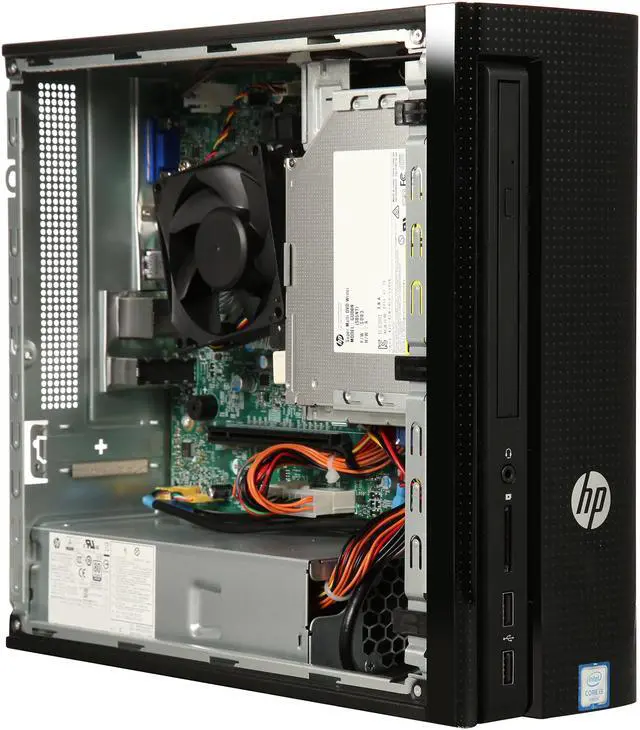 Alt view image 7 of 9 - HP Desktop Computer Slimline 260-p009 Intel Core i3-6100T 8GB DDR4 1TB HDD Windows 10 Home 64-Bit