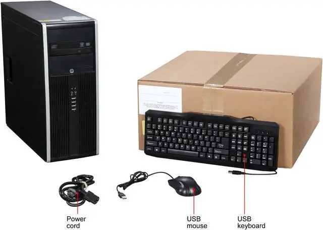 Alt view image 9 of 9 - HP Compaq Grade A Desktop PC 8200 Elite Intel Core i5-2400 4 GB 250GB HDD Intel HD Graphics 2000 Windows 10 Home 64-Bit