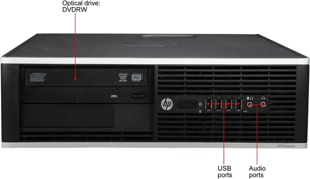 Alt view image 2 of 8 - HP Compaq Grade A Desktop PC 8200 Elite Intel Core i5-2400 4 GB 250GB HDD Intel HD Graphics 2000 Windows 10 Home 64-Bit