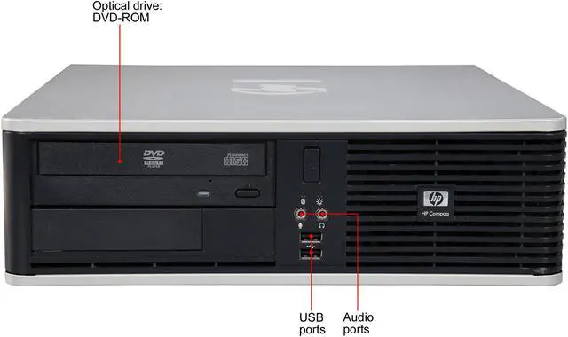 Alt view image 2 of 7 - HP Compaq Grade A Desktop PC dc7900 Intel Core 2 Duo E8400 4 GB 320GB HDD Windows 10 Home 64-Bit