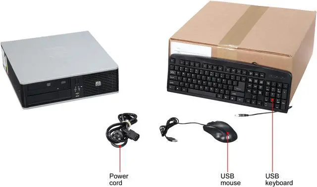 Alt view image 7 of 7 - HP Compaq Grade A Desktop PC dc7900 Intel Core 2 Duo E8400 4 GB 320GB HDD Windows 10 Home 64-Bit