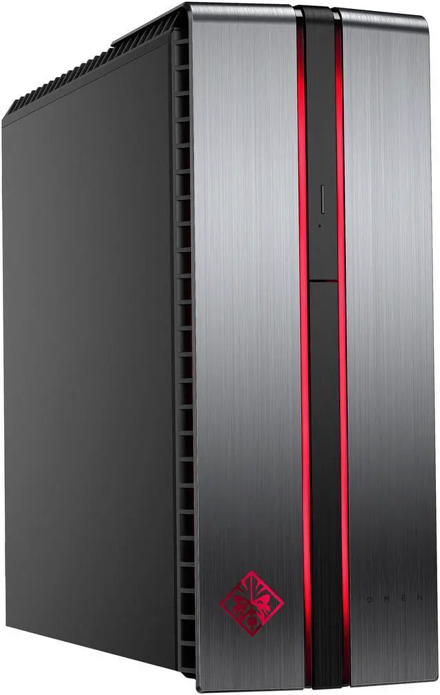 Alt view image 2 of 4 - HP Desktop Computer OMEN 870-230 Intel Core i7-7700 8GB DDR4 1TB HDD 256GB SSD AMD Radeon RX 480 Windows 10 Home 64-Bit