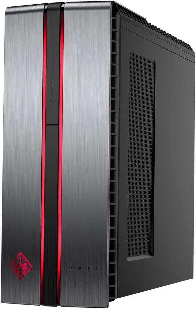 Alt view image 4 of 4 - HP Desktop Computer OMEN 870-210 Intel Core i3-7100 8GB DDR4 1TB HDD AMD Radeon RX 460 Windows 10 Home 64-Bit