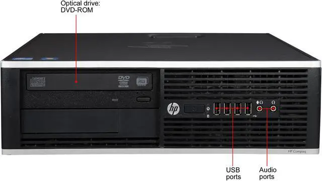Alt view image 3 of 8 - HP B Grade Desktop Computer 8300 Elite Intel Core i5-3470 4GB DDR3 500GB HDD Intel HD Graphics 2500 Windows 10 Pro