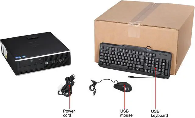 Alt view image 9 of 8 - HP B Grade Desktop Computer 8300 Elite Intel Core i5-3470 4GB DDR3 500GB HDD Intel HD Graphics 2500 Windows 10 Pro