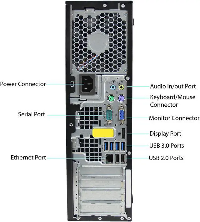 Alt view image 3 of 3 - HP Desktop Computer 6300 Intel Core i5-2400 8 GB 2TB HDD Intel HD Graphics 2000 Windows 10 Pro 64-bit