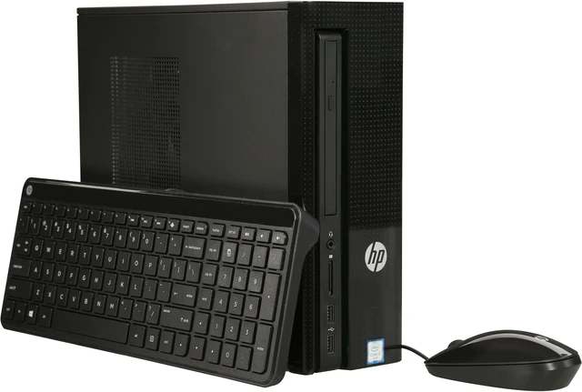 Main image of HP Desktop Computer Slimeline 260-p037c Intel Core i3-6100T 6 GB 1TB HDD Windows 10 Home