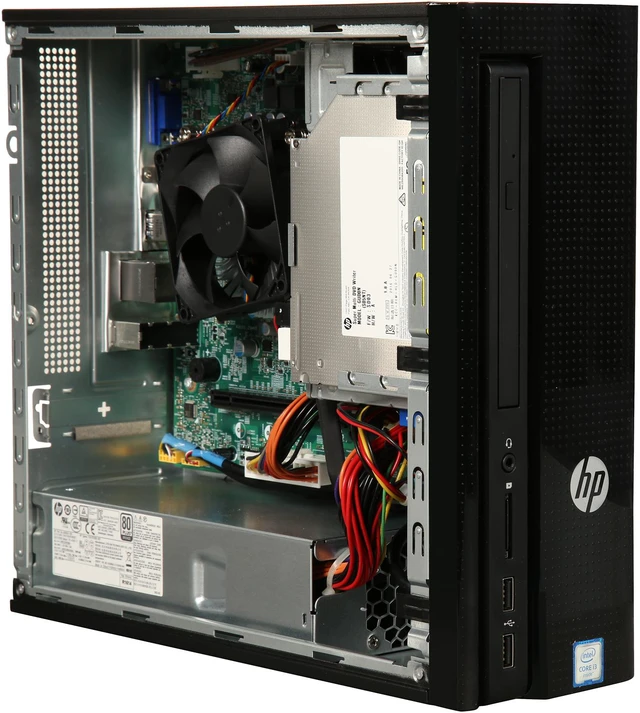 Alt view image 7 of 9 - HP Desktop Computer Slimeline 260-p037c Intel Core i3-6100T 6 GB 1TB HDD Windows 10 Home
