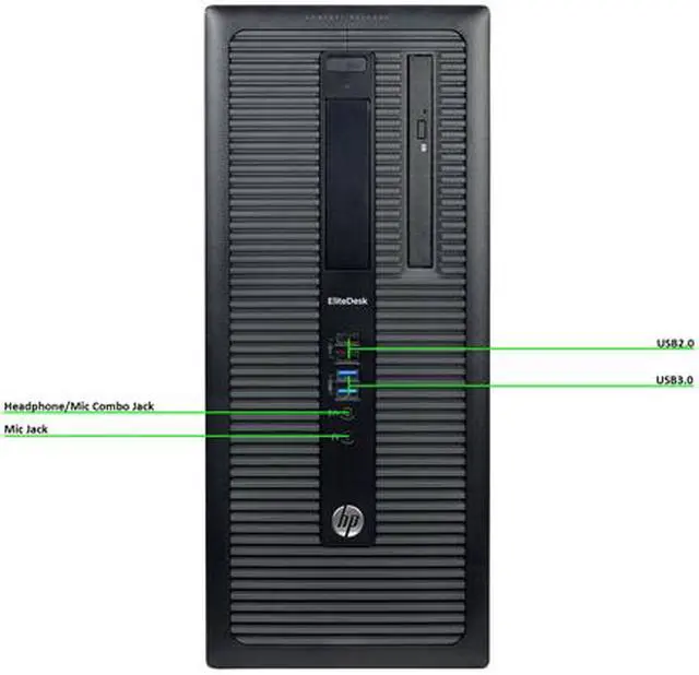Alt view image 2 of 3 - HP A Grade Desktop Computer 800 G1-T Intel Core i7-4770 16 GB 500GB HDD Intel HD Graphics 4600 Windows 10 Pro