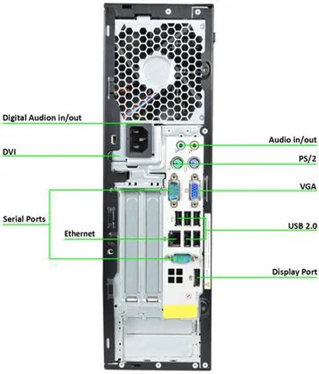 Alt view image 3 of 3 - HP RP5800-SFF Desktop Computer Intel Core i5 2nd Gen 2400 (3.10 GHz) 4 GB 250 GB HDD Windows 10 Pro 64-Bit