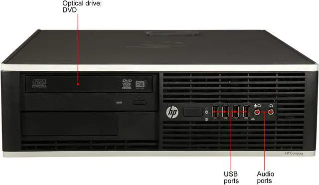 Alt view image 2 of 8 - HP Desktop Computer 6305 - SFF 3.40GHz 4 GB 250GB HDD Windows 10 Home 64-Bit