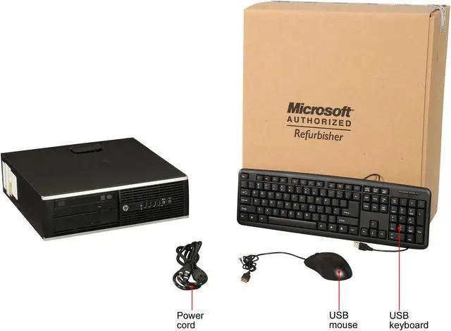 Alt view image 8 of 8 - HP Desktop Computer 6305 - SFF 3.40GHz 4 GB 250GB HDD Windows 10 Home 64-Bit