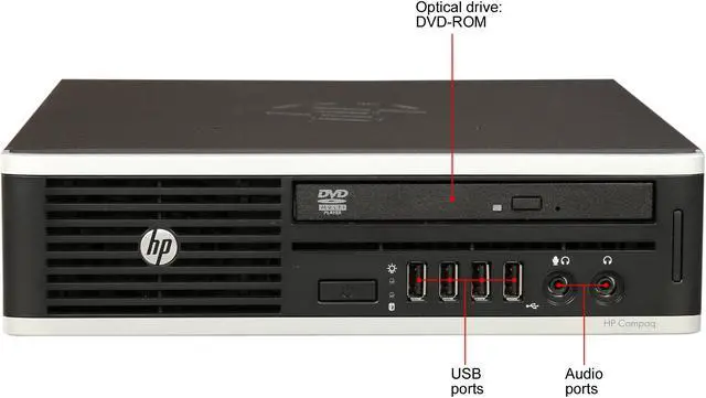 Alt view image 3 of 8 - HP Desktop Computer Elite 8300 Intel Celeron G1610 4 GB 250GB HDD Windows 10 Home 64-Bit