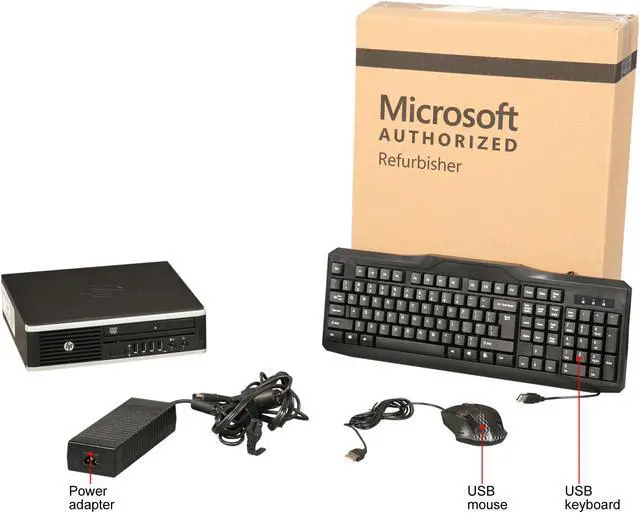 Alt view image 9 of 8 - HP Desktop Computer Elite 8300 Intel Celeron G1610 4 GB 250GB HDD Windows 10 Home 64-Bit