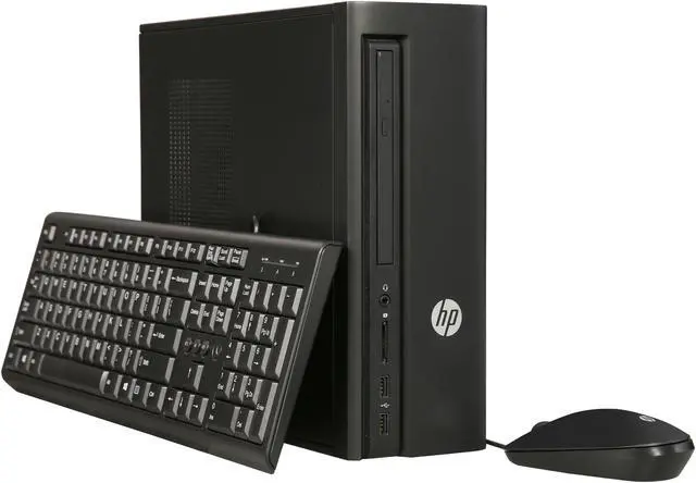 Main image of HP Desktop Computer Slimline 260-a010 Pentium J3710 (1.60 GHz) 4 GB 1 TB HDD Windows 10 Home (Certified Refurbished, Grade A)