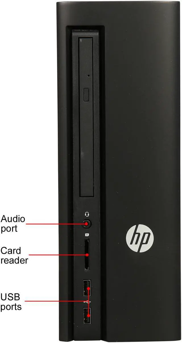 Alt view image 2 of 9 - HP Desktop Computer Slimline 260-a010 Pentium J3710 (1.60 GHz) 4 GB 1 TB HDD Windows 10 Home (Certified Refurbished, Grade A)